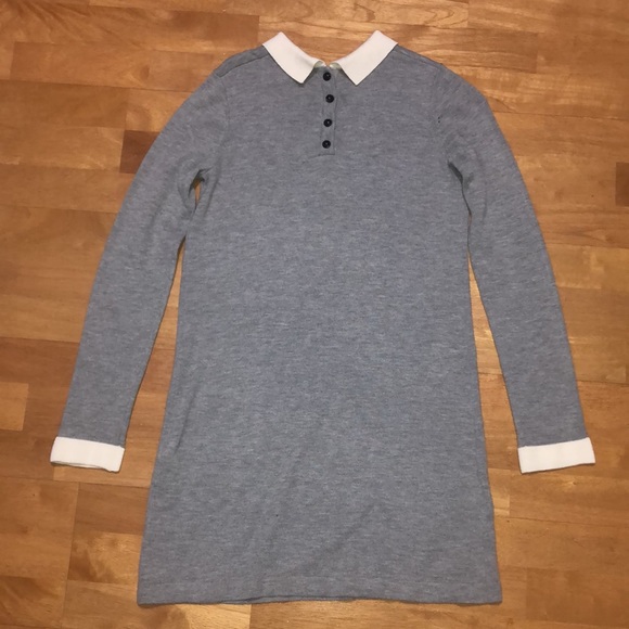 Forever 21 Grey Long Sleeve Dress Size S - Picture 2 of 5